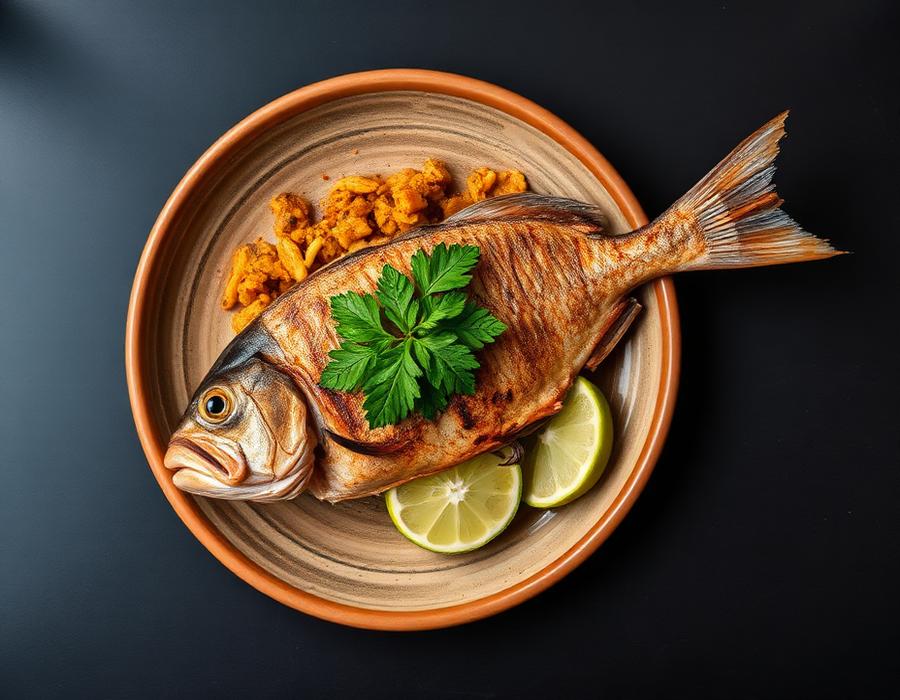 Poisson braisé & attiéké